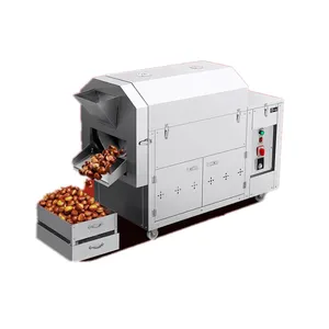 Newest smart electric gas peanut nuts bean roaster machine commercial electric high quality chestnut roaster 220v-240v