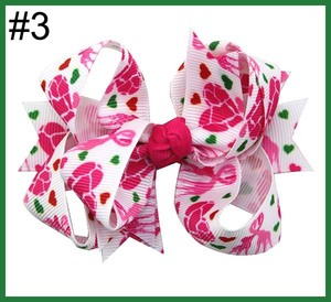 กิ๊บติดผมรูปหัวใจขนาดใหญ่ 3.5 นิ้ว ลายจูบวาเลนไทน์ สำหรับเด็กผู้หญิง หมายเลข 1-10 ของขวัญวาเลนไทน์ - Product Image 3