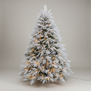 Nuevo Árbol de Navidad de PE Mixto Articulado de 180 cm 2026 para Decoración Festiva, Diseño de Escena de Ventana, DIY, Árbol Desnudo de <span class=keywords><strong>Araucaria</strong></span> Blanca Flocada - Product Image 6