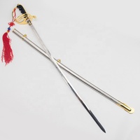 Sabre classique de type Rapier, Épée de Chevalier Templier, Épée de commandant de la marine russe, Sabre européen médiéval fait main