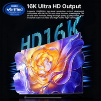 Câble USB-C vers HDMI 16K60Hz 2M Type C vers HDTV 16K Ultra HD en PVC tressé avec support de téléphone réglable
