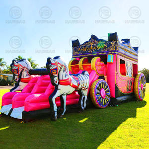 Combo <span class=keywords><strong>de</strong></span> carruaje <span class=keywords><strong>de</strong></span> caballos <span class=keywords><strong>de</strong></span> <span class=keywords><strong>Cenicienta</strong></span>, <span class=keywords><strong>Castillo</strong></span> <span class=keywords><strong>de</strong></span> salto, gorila inflable, casa <span class=keywords><strong>de</strong></span> rebote <span class=keywords><strong>de</strong></span> <span class=keywords><strong>princesa</strong></span> Rosa grande con tobogán para fiesta <span class=keywords><strong>de</strong></span> niñas - Product Image 3