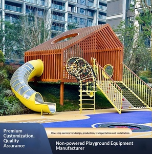Outdoor <b>Large</b> Stainless Steel <b>Slide</b> Combination Unpowered Amusement Scenic Spot Park School Kindergarten Equipment Customization - Product Image 1