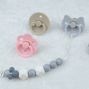 Chupete de silicona sin BPA de grado alimenticio para bebés, nuevo diseño - Product Image 4