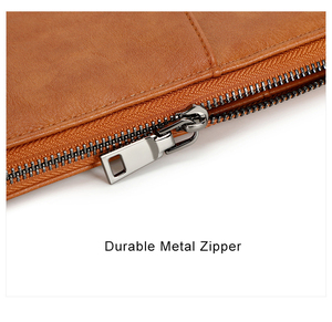 Cartera de Pasaporte con Protección RFID, Porta Tarjetas de Viaje Largo, Organizador de Documentos con Cierre, Cuero PU para Viajes de Negocios - Product Image 4