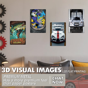 Nuovo Design 2026: Insegna Metallica 3D Retrò, Poster di Supereroi dei Fumetti, Decorazione Murale Vintage, Poster in Metallo per Sublimazione - Product Image 2