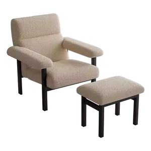 Silla de sofá individual de estilo medieval, sillón reclinable mecedora Retro para ocio, balcón y sala de estar, elegante silla perezosa oscilante - Product Image 5