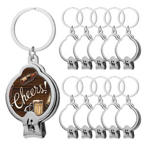 Gantungan Kunci Sublimasi dengan Pembuka Botol Logam & Pemotong Kuku DIY Multifungsi yang Dapat Dipersonalisasi dengan 2 Gaya - Product Image 1