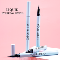 Échantillon gratuit crayon à sourcils végétalien imperméable à l'eau à séchage rapide personnalisé stylo à sourcils liquide lisse naturel précis maquillage rehausseurs privés