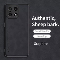 Étui de téléphone professionnel de luxe pour OnePlus 15 / 1+15 en cuir PU effet peau de mouton, protection intégrale de l'objectif, antichoc, coque arrière