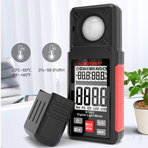 HABOTEST HT603 taşınabilir yüksek hassasiyetli dijital işık ölçer Luxmeter 0.1 LUX çözünürlük LCD ekran sıcaklık nem - Product Image 2