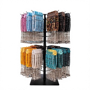 Perles de prière en bois faites à la main avec pompon – Cadeau promotionnel tendance - Product Image 1