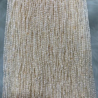 3-3.5mm Perle de riz d'eau douce blanche pour collier et bracelet DIY Bijoux faits main