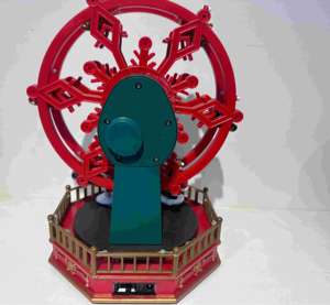 Venta al por mayor de fábrica, Noria redonda de resina, luces LED, figurita móvil, juguete para niñas y niños, decoraciones de cumpleaños y Navidad - Product Image 6