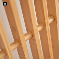 Paravent vertical en chêne blanc style lattes pour maisons, séparateurs de pièce en bois pour escaliers, décoration intérieure