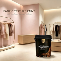 Peinture murale extérieure mate texturée à base d'eau Validea Acrylic, écologique, bicomposante, imperméable, effet grain de tissu, application au pinceau vénitien