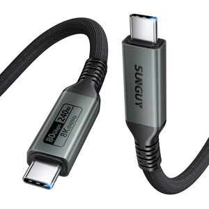 Cable de Datos SUNGUY de 240W 5A Tipo-C de 1m/2m/3m, Carga Rápida, Ecológico, de Nailon, para Teléfono Móvil, Laptop y Banco de Energía, MOQ Bajo - Product Image 3