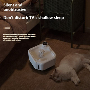 Fontaine à eau automatique intelligente pour animaux de compagnie, écologique, 2,8 L, avec capteur de mouvement sans fil, batterie rechargeable 3600 mAh, pour chats et chiens - Product Image 3