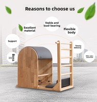 Baril d'escalade en bois MJD pour Pilates – Équipement durable, portable et réglable pour studio de Pilates et fitness à domicile