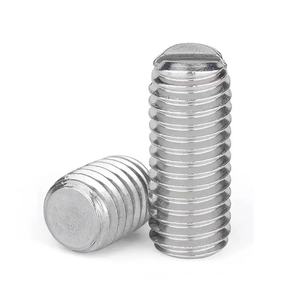 304 paslanmaz çelik tek yuvalı düz uçlu sabitleme vidası, oluklu başlı vida, makine vidası, üst vida - Product Image 2