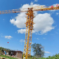 Nouvelles pièces de rechange pour grue de chantier sans cabine à flèche de 25 m, 1.5T, avec caméra CCTV, joystick et cabine d'escalade interne HS2506P
