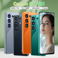 Teléfono Inteligente Camon 50 PRO 5G LTE 2026, Pantalla AMOLED HD de 7.3 Pulgadas, Batería de 8000 mAh, 16 GB + 1 TB, Octa Core, Android 14, Desbloqueado Globalmente, Doble SIM
