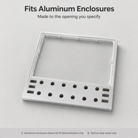 Panneau de protection transparent en acrylique sur mesure pour boîtier en aluminium et boîtier de circuit imprimé