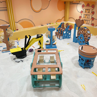 Aire de jeux pour enfants, bac à sable intérieur avec sable granulaire, jouets pour bac à sable intérieur, équipement de jeu souple, manèges de fête foraine, parc à thème