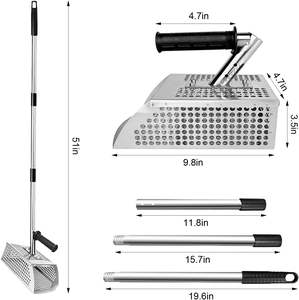 ที่ตักแมลงวันทรายขนาด 51 นิ้ว พร้อมด้ามจับยาวถอดได้ ใช้คัดแยกแมลงวันทรายจากทรายชายหาด - Product Image 2