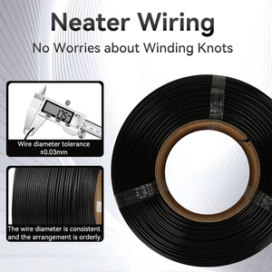 Filament <span class=keywords><strong>PLA</strong></span> Kingroon sans <span class=keywords><strong>bobine</strong></span> Bobines pliables 1.75mm 1kg(2.2lbs) Précision dimensionnelle +/- 0.02mm Filament pour <span class=keywords><strong>imprimante</strong></span> <span class=keywords><strong>3D</strong></span> - Product Image 5