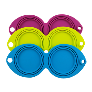 Petits bols d'alimentation pour animaux domestiques, bols écologiques en Silicone pour chiens et chats, aliments et eau 2 en 1, pièces - Product Image 4