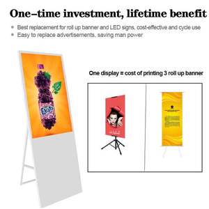49 Inch Tầng Đứng Xách Tay Kiosk Totem Phương Tiện Truyền Thông Quảng Cáo Hiển Thị <span class=keywords><strong>Player</strong></span> <span class=keywords><strong>Lcd</strong></span> Kỹ Thuật Số Biển - Product Image 4