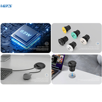 Ticari Masaüstü Gömülü USB Prizi, Ofis Masası, Konferans Salonu için 65W Hızlı Şarjlı Gömme Montajlı Güç Modülü