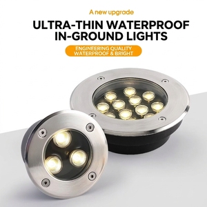 Luces LED Subterráneas Impermeables IP65 de 3W-48W, 9 Tamaños, de Aluminio Empotradas para Jardín, Paisaje y Exteriores - Product Image 1