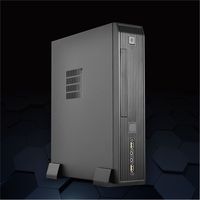 Mini ITX-Funda de ordenador de escritorio delgada personalizada, estuche de aluminio para oficina, chasis de placa base itx