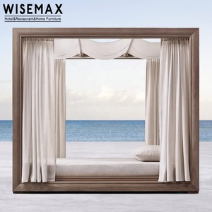 WISEMAX FURNITURE Ensemble <span class=keywords><strong>de</strong></span> mobilier <span class=keywords><strong>de</strong></span> <span class=keywords><strong>jardin</strong></span> pour hôtel, mobilier <span class=keywords><strong>de</strong></span> <span class=keywords><strong>jardin</strong></span> en teck, chaises longues individuelles d'extérieur, <span class=keywords><strong>lit</strong></span> <span class=keywords><strong>de</strong></span> jour <span class=keywords><strong>double</strong></span>, gazebo en bois <span class=keywords><strong>de</strong></span> teck, <span class=keywords><strong>lit</strong></span> à <span class=keywords><strong>baldaquin</strong></span> - Product Image 6