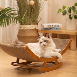 Rascador para gatos 2025 con cama vibratoria, cartón corrugado, madera, resistente a los arañazos, juguete para eliminar la <span class=keywords><strong>caspa</strong></span>, arañazos para gatos - Product Image 4