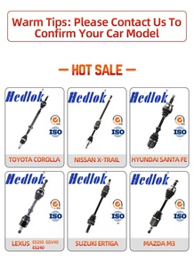 Pièces détachées automobiles Hedlok <span class=keywords><strong>4x4</strong></span> Joint homocinétique avant axe côté droit OEM 43430-60060 Arbre de transmission compatible avec Toyota - Product Image 2