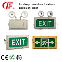 Lampu Darurat LED 3W Tahan Air IP54 Ni-Cd Anti Ledakan 90-280VAC Isi Ulang dengan Inverter Garansi 2 Tahun Tanda Keluar Putih