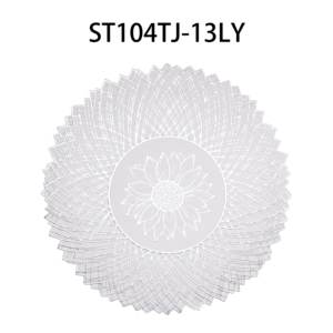 Wholesale <b>Placemats</b> for Restaurants Round Hollow <b>Placemats</b> Heatproof Table Mat Set PVC Table Mat Faux Leather Drain Mat Tablemat - Product Image 3