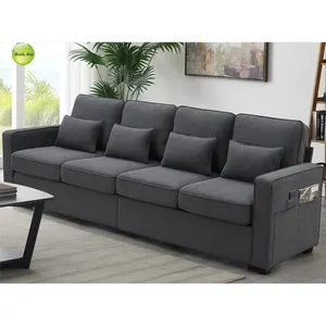 Modern Cover Sofa In A Box 3 Seater Roller Arm Couch Bed Floor Seating Furniture Sofa Set Cubre Kd Sofa G8086