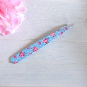 Pince à épiler professionnelle à poils incarnés de marque privée OEM pince à épiler à sourcils à pointe inclinée en acier inoxydable personnalisée - Product Image 2