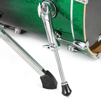 Batteries de Tambour Portables Professionnelles Glamour – Série Spotlight Vert/Bleu de Haute Qualité – Instrument de Musique Tambourin en PVC – Vente Flash