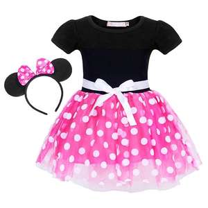 Robe tutu à pois inspirée de <span class=keywords><strong>Minnie</strong></span> Mouse, bandeau, tenues de cosplay pour filles, pour les fêtes d'anniversaire, Halloween, carnaval, enfants - Product Image 6