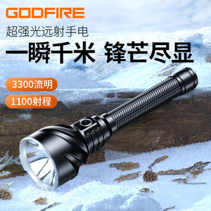 GODFIRE ไฟฉายแบบชาร์จไฟได้ TF02 LED ความสว่างสูง ระยะไกล ป้องกันน้ำท่วมสำหรับการปั่นจักรยานกลางแจ้ง - Product Image 5