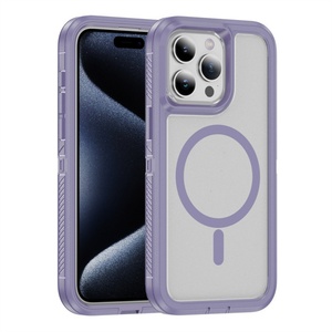 เคสแข็งแบบแม่เหล็กสำหรับ iPhone 16 Pro Max 16 Plus 15 Pro Max 14 1 12 11 ป้องกันการตกกระแทก - Product Image 2