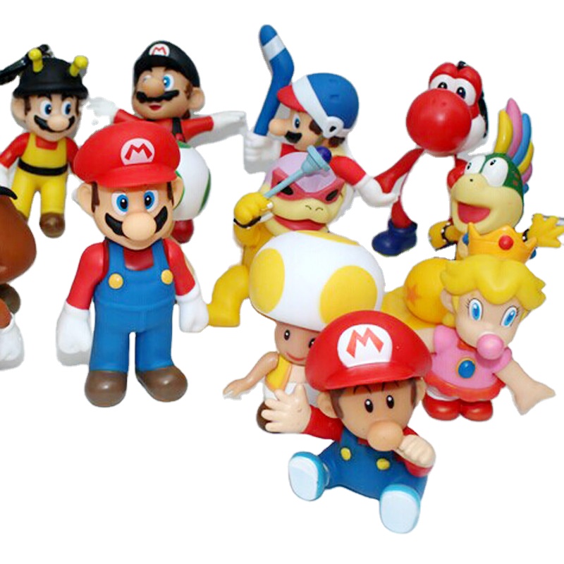 Коллекция 2020 года, Лидер продаж, оригинальная экшн-фигурка Марио из ПВХ, 10-13 см