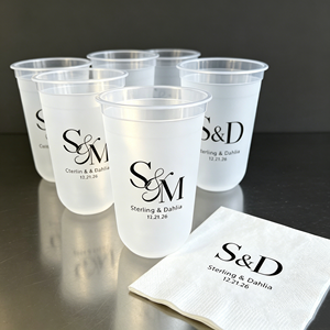 Bicchieri in Plastica Opaca Personalizzati da 9oz <span class=keywords><strong>con</strong></span> Coperchi e Cannucce, Bicchieri Personalizzati per Matrimoni ed Eventi <span class=keywords><strong>con</strong></span> Logo per Bevande Boba, <span class=keywords><strong>Nome</strong></span> della Sposa - Product Image 1
