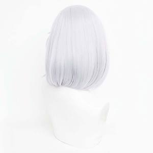 Game Honkai Star Rail Topaz <span class=keywords><strong>Cosplay</strong></span> Short Grey Highlights Red Hair Perruque GAHC-008 - Product Image 3