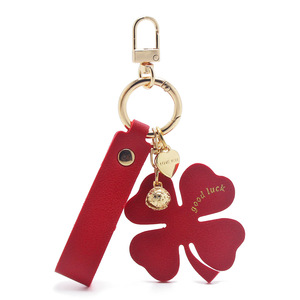 Nhà Máy Tùy Chỉnh Móc Chìa Khóa Cho Quà Tặng Doanh Nghiệp Bốn Lá Cỏ Ba Lá PU Da Keychain Phim Hoạt Hình Sáng Tạo Quà Tặng Chủ Chìa Khóa Da - Product Image 2